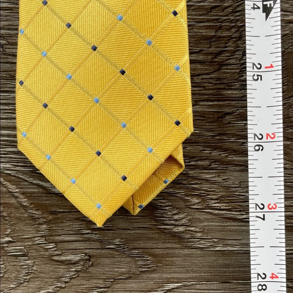 Nautica Big Boy Tie Classic Yellow and Blue Checkered